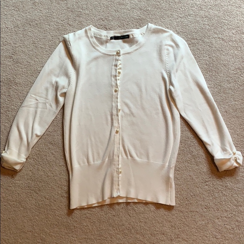 White cardigan or cover up